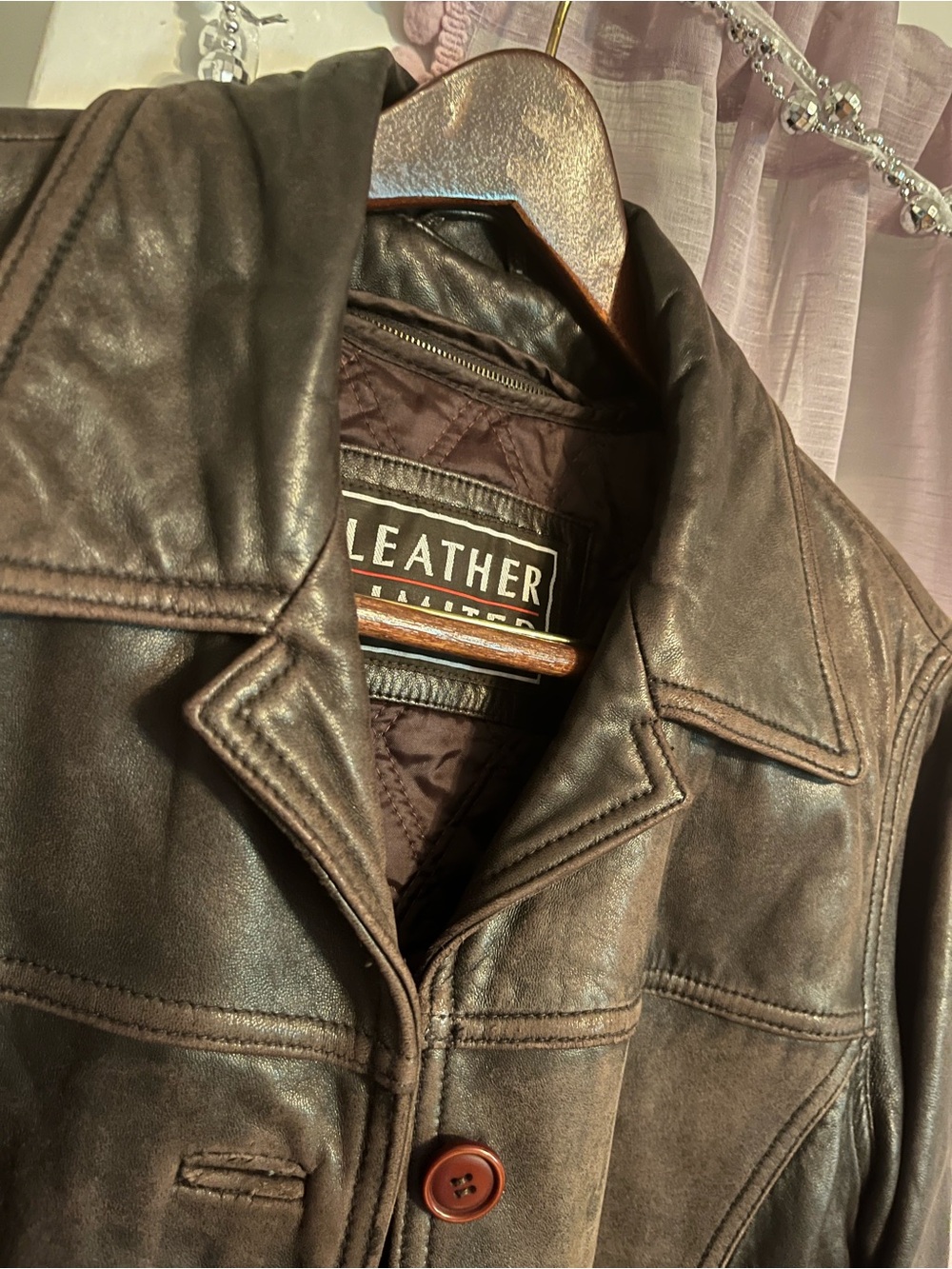 VINTAGE 90s Leather Limited Jacket. Soft Leather!